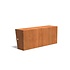 Keerwand + zitrand cortenstaal 150 x 60 cm recht Keerwand + zitrand cortenstaal 150 x 60 cm recht