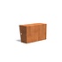 Keerwand + zitrand cortenstaal 100 x 60 cm recht Keerwand + zitrand cortenstaal 100 x 60 cm recht