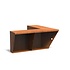 Keerwand + zitrand cortenstaal 100 x 100 x 60 cm binnenhoek Keerwand + zitrand cortenstaal 100 x 100 x 60 cm binnenhoek