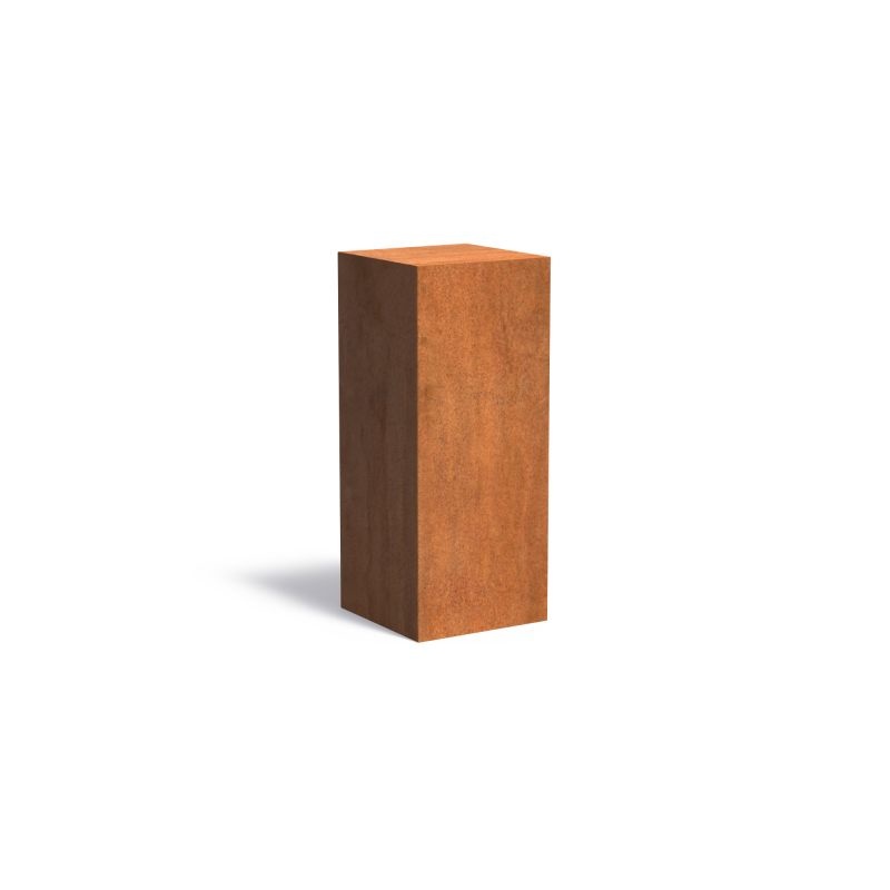 Sokkel cortenstaal 50x50x120 cm afbeelding