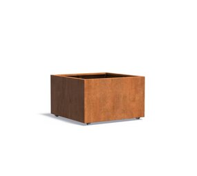 Andes cortenstaal 100x100x60 cm plantenbak met wielen Andes cortenstaal 100x100x60 cm plantenbak met wielen