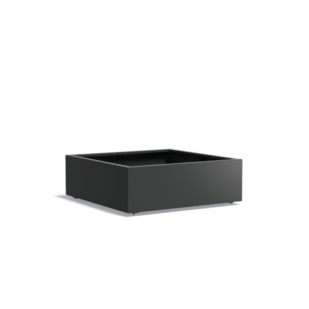 FLORIDA aluminium 120x120x40 cm plantenbak met wielen FLORIDA aluminium 120x120x40 cm plantenbak met wielen