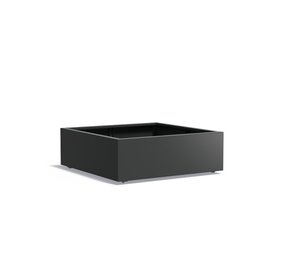 FLORIDA aluminium 120x120x40 cm plantenbak met wielen FLORIDA aluminium 120x120x40 cm plantenbak met wielen