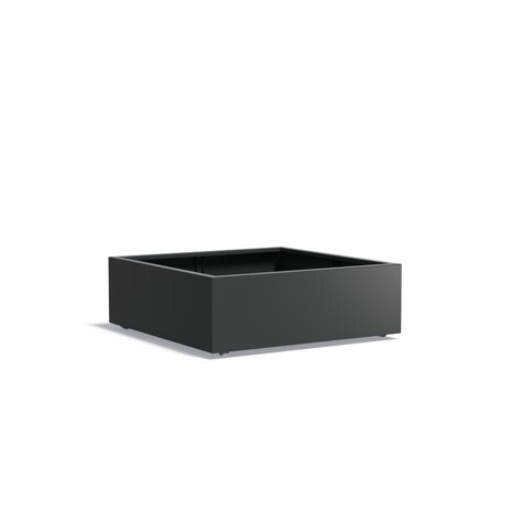 FLORIDA aluminium 120x120x40 cm plantenbak met wielen FLORIDA aluminium 120x120x40 cm plantenbak met wielen