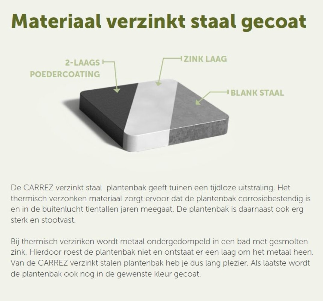Carrez CONNECT 120 x 40 x h. 40 cm plantenbak Carrez CONNECT 120 x 40 x h. 40 cm plantenbak