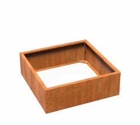 Carrez Connect cortenstaal 120 x 120 x h.  40 cm plantenbak Carrez Connect cortenstaal 120 x 120 x h.  40 cm plantenbak