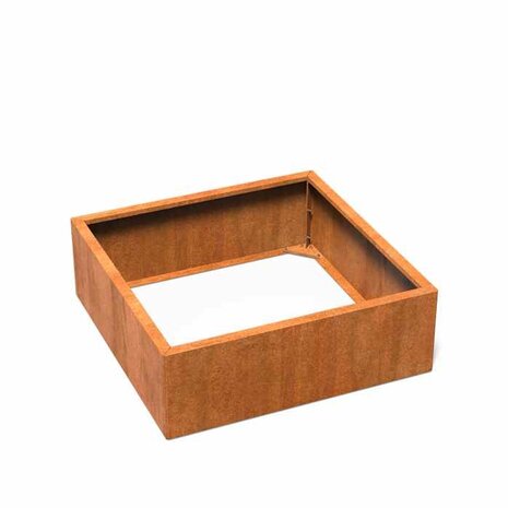Carrez Connect cortenstaal 120 x 120 x h.  40 cm plantenbak Carrez Connect cortenstaal 120 x 120 x h.  40 cm plantenbak