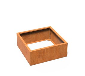 Carrez Connect cortenstaal 100 x 100 x h.  40 cm plantenbak Carrez Connect cortenstaal 100 x 100 x h.  40 cm plantenbak