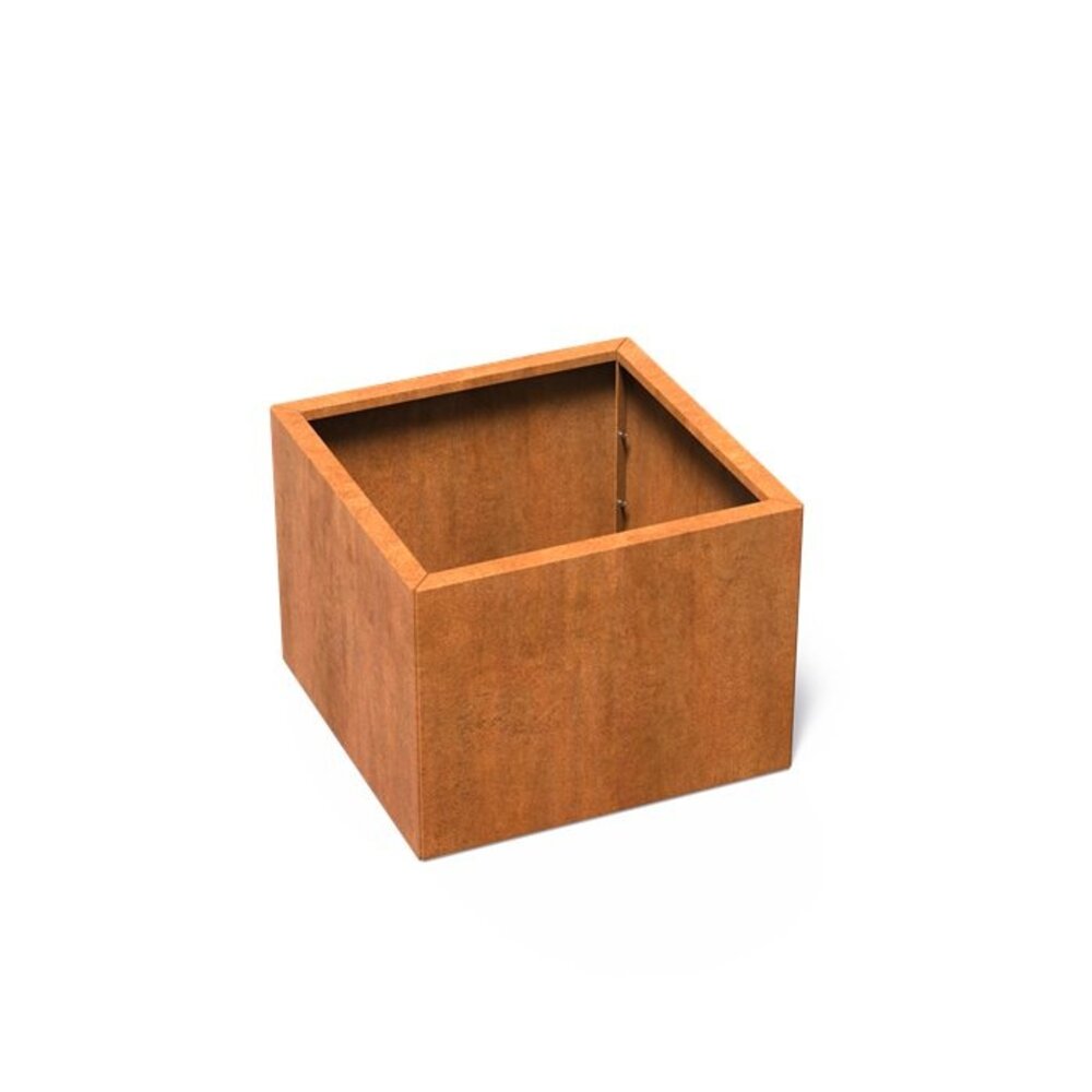 Carrez Connect cortenstaal 80 x 80 x h. 60 cm plantenbak Carrez Connect cortenstaal 80 x 80 x h. 60 cm plantenbak