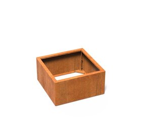 Carrez Connect cortenstaal 80 x 80 x h. 40 cm plantenbak Carrez Connect cortenstaal 80 x 80 x h. 40 cm plantenbak