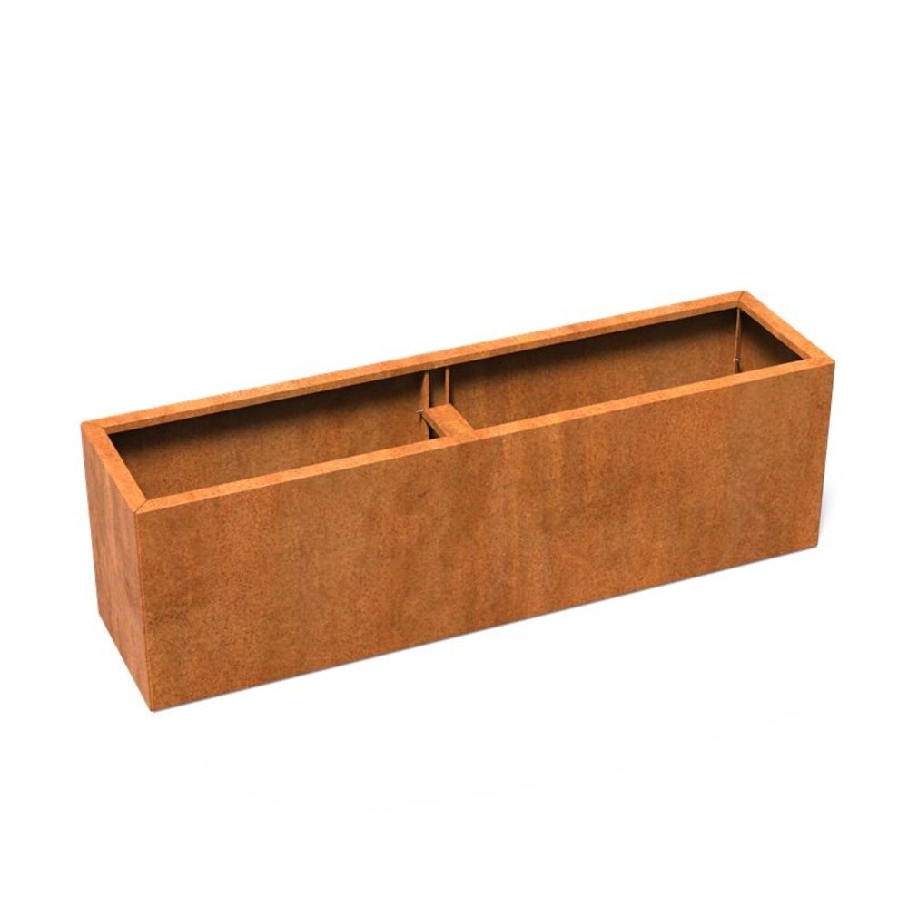 Carrez Connect cortenstaal 200 x 50 x h. 60 cm plantenbak Carrez Connect cortenstaal 200 x 50 x h. 60 cm plantenbak