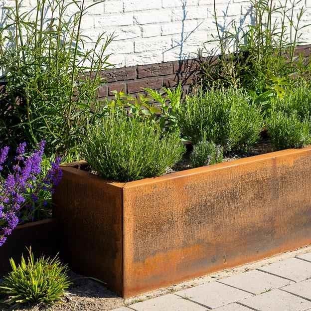 Carrez Connect cortenstaal 150 x 50 x h. 50 cm plantenbak