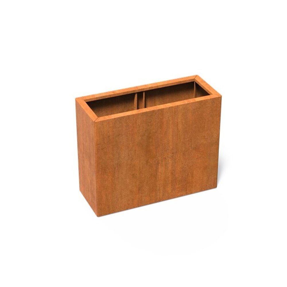 Carrez Connect cortenstaal 100 x 40 x h. 80 cm plantenbak Carrez Connect cortenstaal 100 x 40 x h. 80 cm plantenbak