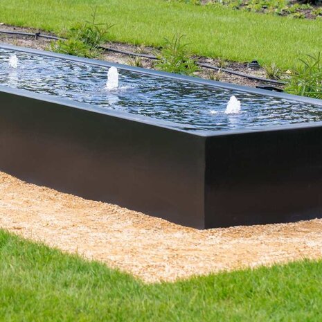 Watertafel 300 x 100 x h 40 cm  aluminium Watertafel 300 x 100 x h 40 cm  aluminium