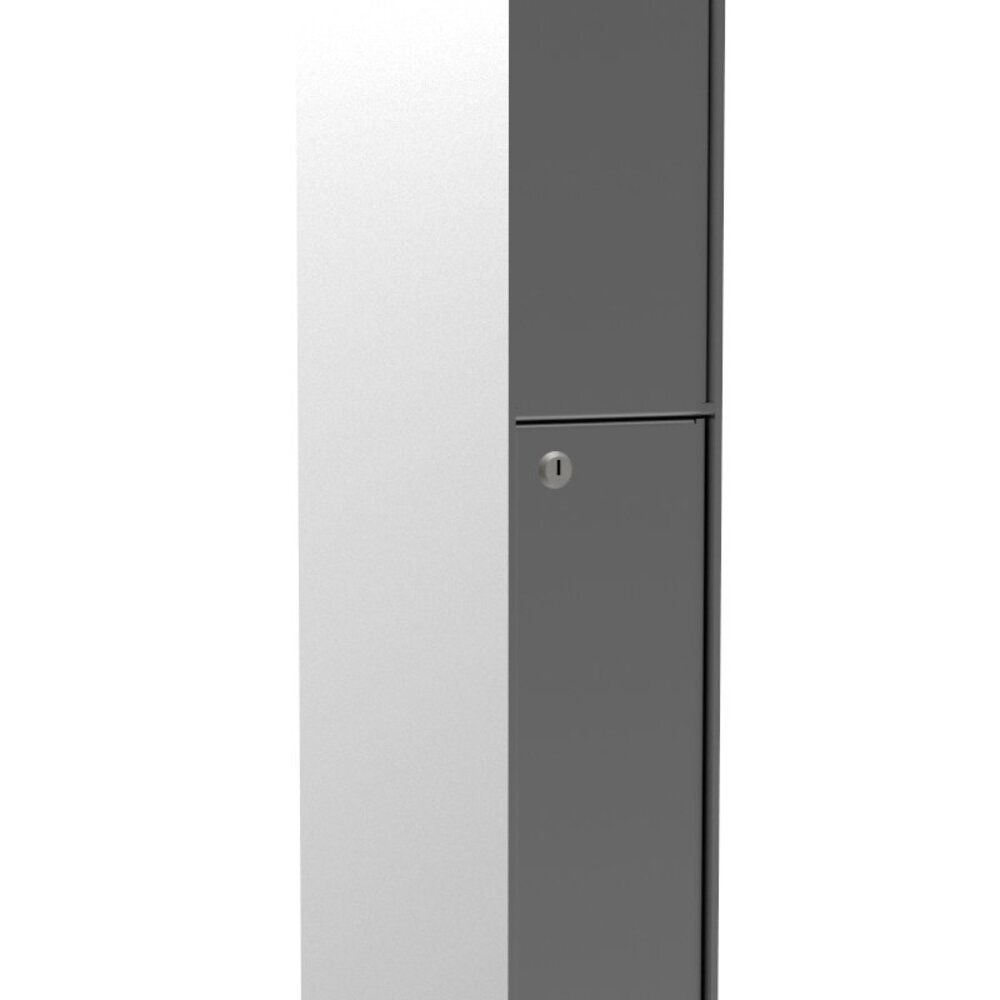 Esafe Fenix Top S Blank alu RAL9006 pakketbrievenbus Esafe Fenix Top S Blank alu RAL9006 pakketbrievenbus