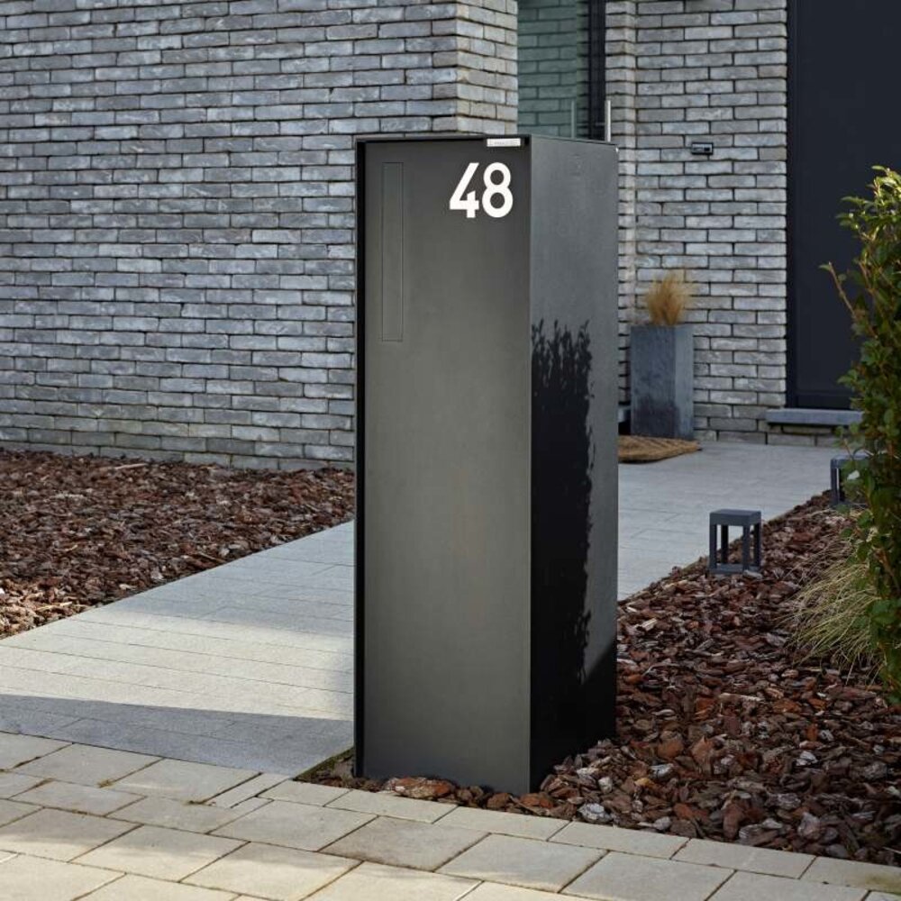 Esafe Fenix Top L Zwart RAL9005 pakketbrievenbus Esafe Fenix Top L Zwart RAL9005 pakketbrievenbus