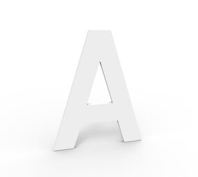 Esafe Huisnummer 100 mm. LETTER A mat wit Esafe Huisnummer 100 mm. LETTER A mat wit