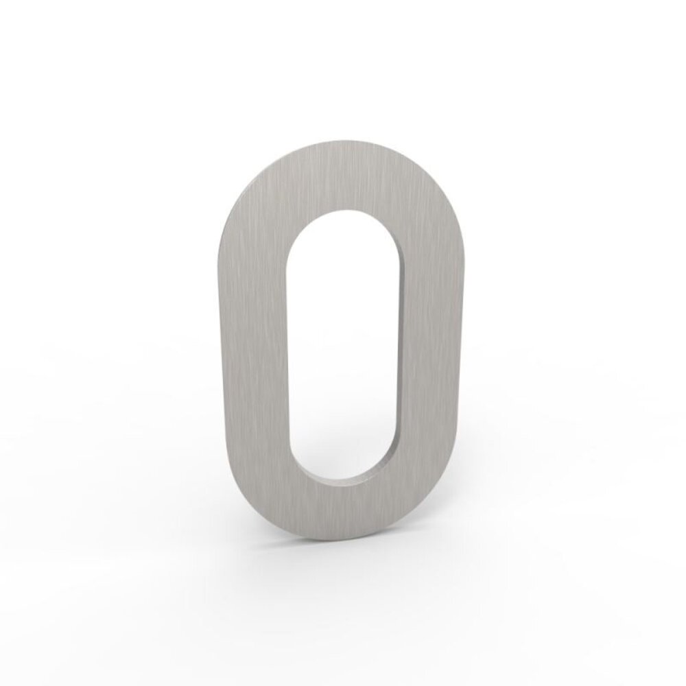 Esafe Huisnummer 100 mm. NR. 0 RVS- INOX look Esafe Huisnummer 100 mm. NR. 0 RVS- INOX look