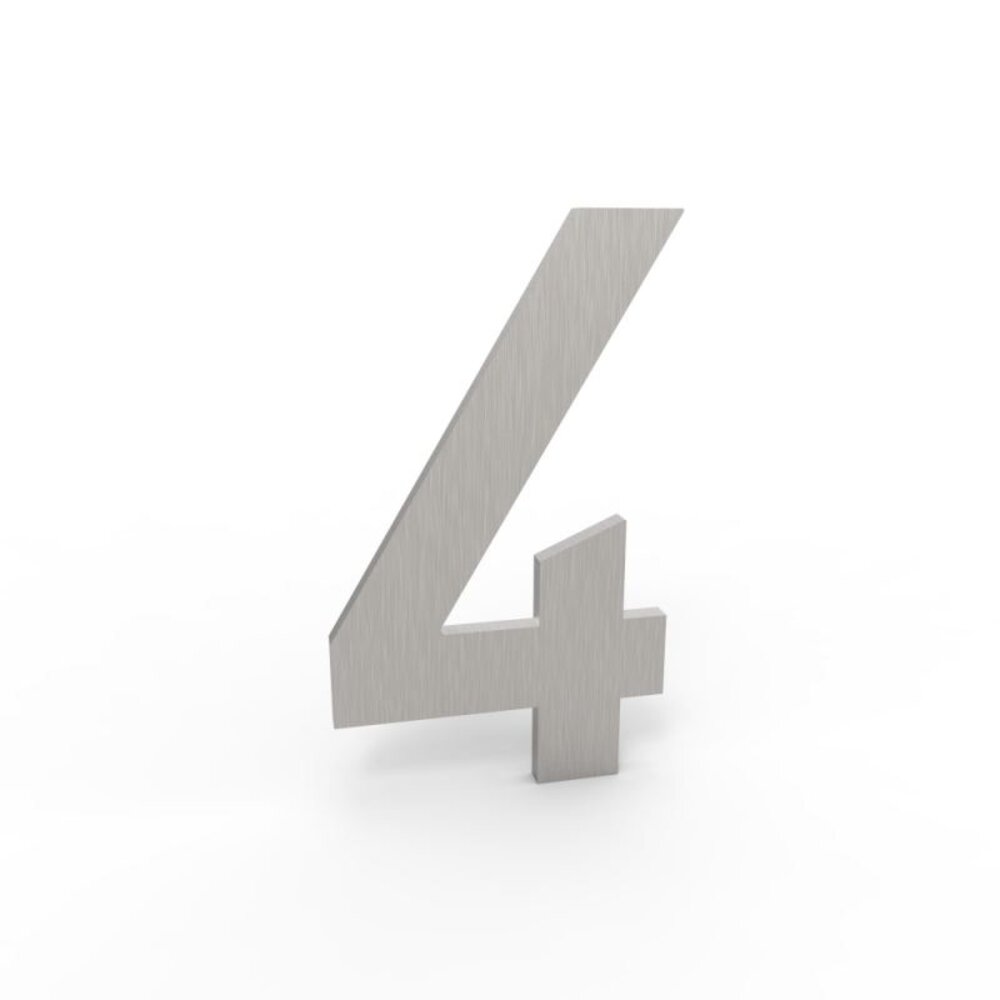 Esafe Huisnummer 100 mm. NR. 4 RVS- Inox look Esafe Huisnummer 100 mm. NR. 4 RVS- Inox look