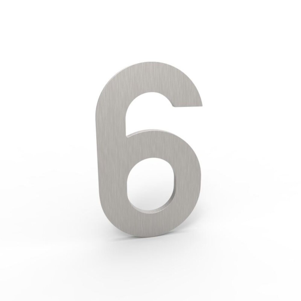 Esafe Huisnummer 100 mm. NR. 6 RVS- Inox look Esafe Huisnummer 100 mm. NR. 6 RVS- Inox look