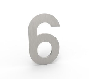Esafe Huisnummer 100 mm. NR. 6 RVS- Inox look Esafe Huisnummer 100 mm. NR. 6 RVS- Inox look