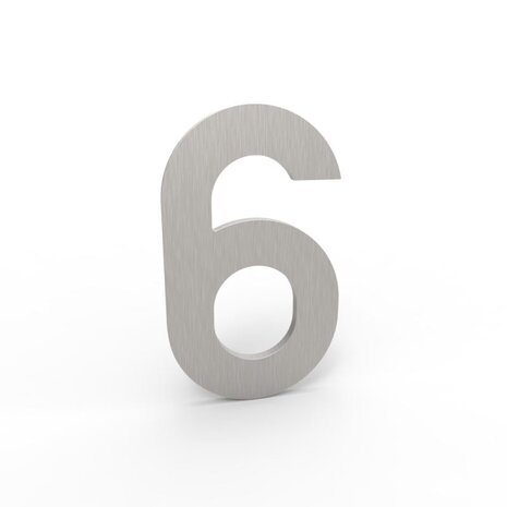 Esafe Huisnummer 100 mm. NR. 6 RVS- Inox look Esafe Huisnummer 100 mm. NR. 6 RVS- Inox look