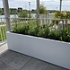 Buxus polyester 200x50x60 cm met wielen plantenbak Buxus polyester 200x50x60 cm met wielen plantenbak