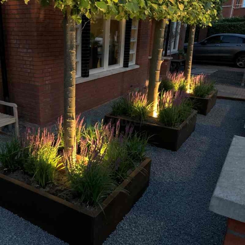 Carrez Connect cortenstaal 80 x 80 x h. 60 cm plantenbak Carrez Connect cortenstaal 80 x 80 x h. 60 cm plantenbak