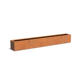 Andes cortenstaal 300x40x40 cm plantenbak Andes cortenstaal 300x40x40 cm plantenbak