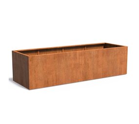 Andes cortenstaal 300x100x80 cm  zonder bodem Andes cortenstaal 300x100x80 cm  zonder bodem