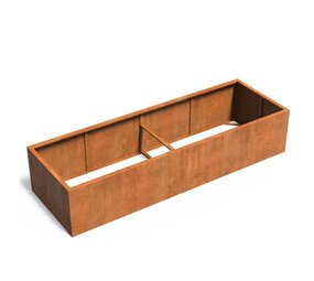 Andes cortenstaal 300x100x60 cm  zonder bodem Andes cortenstaal 300x100x60 cm  zonder bodem
