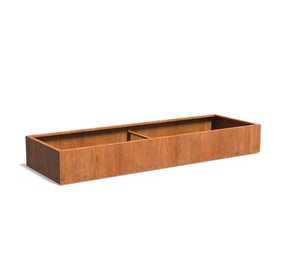Andes cortenstaal 300x100x40 cm  zonder bodem Andes cortenstaal 300x100x40 cm  zonder bodem