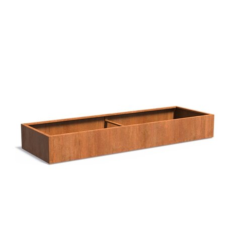 Andes cortenstaal 300x100x40 cm  plantenbak zonder bodem Andes cortenstaal 300x100x40 cm  plantenbak zonder bodem
