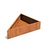Triangle cortenstaal 180x180x40 cm plantenbak