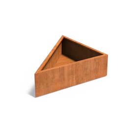 Triangle cortenstaal 140x140x40 cm plantenbak Triangle cortenstaal 140x140x40 cm plantenbak
