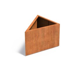 Triangle cortenstaal 100x100x60 cm plantenbak Triangle cortenstaal 100x100x60 cm plantenbak