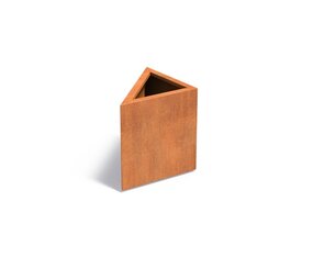 Triangle cortenstaal 60x60x60 cm plantenbak Triangle cortenstaal 60x60x60 cm plantenbak