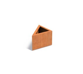 Triangle cortenstaal 60x60x40 cm plantenbak Triangle cortenstaal 60x60x40 cm plantenbak