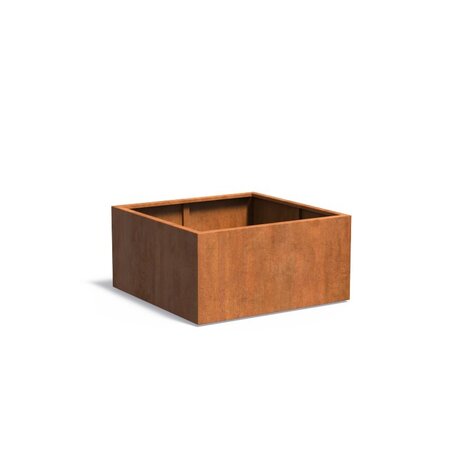 Andes cortenstaal 120x120x60 cm plantenbak Andes cortenstaal 120x120x60 cm plantenbak
