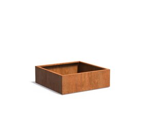 Andes cortenstaal 120x120x40 cm plantenbak Andes cortenstaal 120x120x40 cm plantenbak