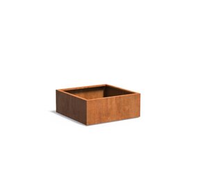 Andes cortenstaal 100x100x40 cm plantenbak Andes cortenstaal 100x100x40 cm plantenbak