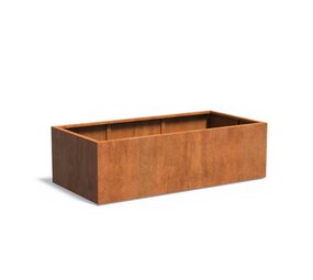 Andes cortenstaal 200x100x60 cm plantenbak Andes cortenstaal 200x100x60 cm plantenbak