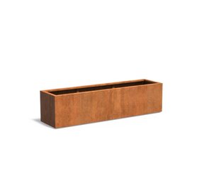 Andes cortenstaal 200x50x50 cm plantenbak Andes cortenstaal 200x50x50 cm plantenbak