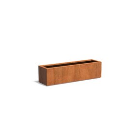 Andes cortenstaal 150x40x40 cm plantenbak Andes cortenstaal 150x40x40 cm plantenbak