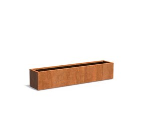 Andes cortenstaal 200x40x40 cm plantenbak Andes cortenstaal 200x40x40 cm plantenbak