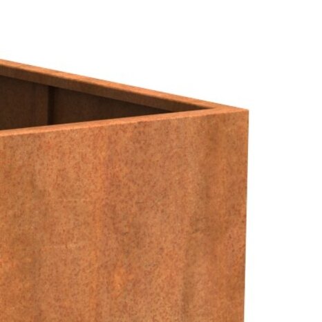 Andes cortenstaal 50x50x50 cm plantenbak met wielen Andes cortenstaal 50x50x50 cm plantenbak met wielen