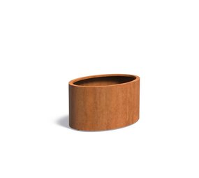 Ellipse cortenstaal 120 x 80 x h.60 cm bloembak Ellipse cortenstaal 120 x 80 x h.60 cm bloembak