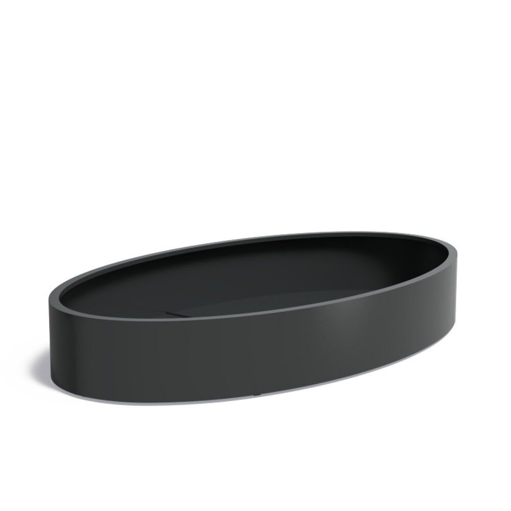 Ellipse aluminium 280x160x40cm plantenbak Ellipse aluminium 280x160x40cm plantenbak