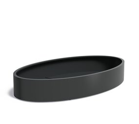 Ellipse aluminium 280x160x40cm plantenbak