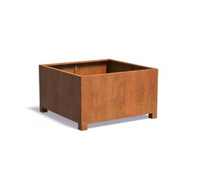 Andes cortenstaal met poten 140x140x80 cm plantenbak Andes cortenstaal met poten 140x140x80 cm plantenbak